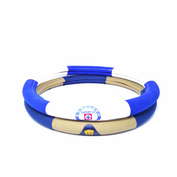Funda protectora Volante Carro 30cm futbol Cruz Azul Pumas