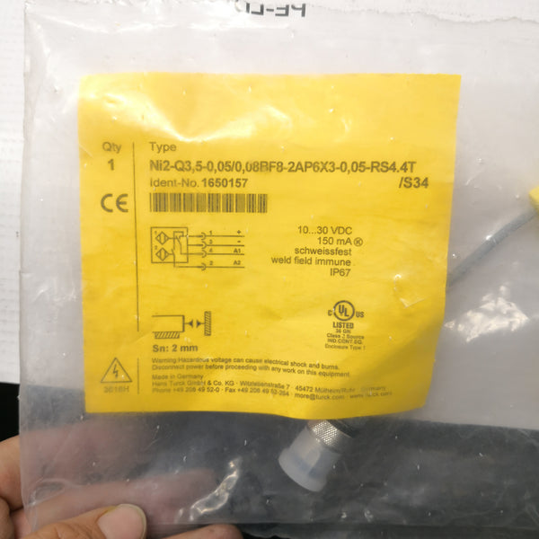 Sensor De Proximidad Inductivo Industrial Turck Ni2-q3 2mm