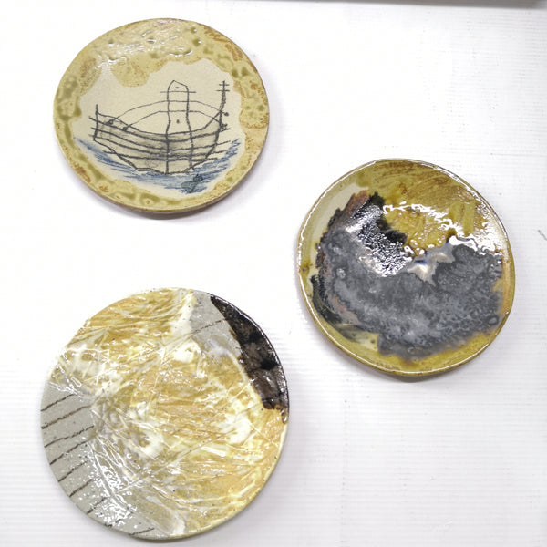 Colección de Arte Platos Cerámicos 15,5 cm Pack 3pz