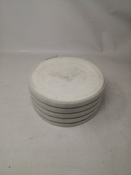Elástico Ventilado Blanco Rollo Resorte Ropa 10cm X 50m