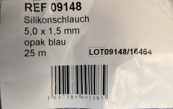 Manguera de silicona azul bomba Agua aire 5,0 x 1,5mm 25m