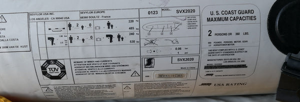 Kayak Inflable Sevylor DIVEYAK SVX2020 2 Adulto Usado