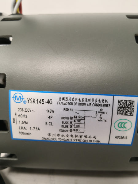 Motor Electrico Ventilador AC YSK56-4G 855rpm 220v