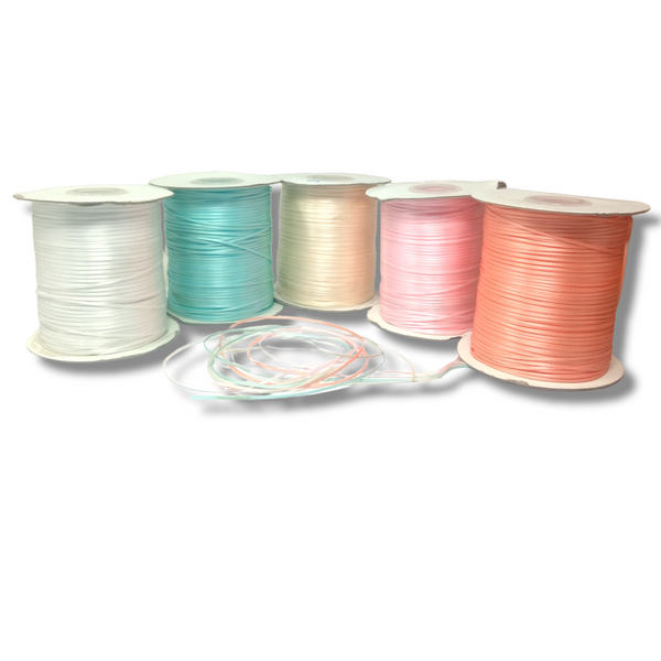 Rollo Liston 1/16" 500Yd Color A elegir Satin Nylon Popotillo