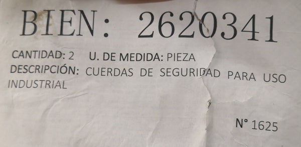 Cuerda Soga Seguridad Industrial 20x30mm x 10m