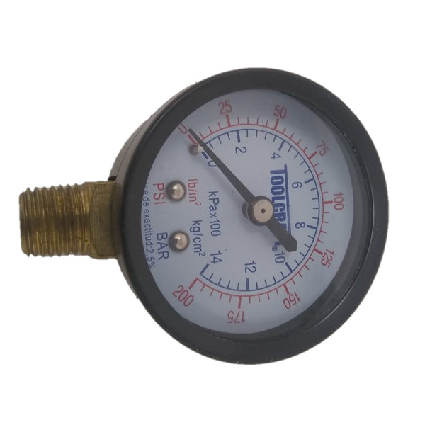 Manometro De Presion Toolcraft Pressure Gauge 200psi ¼ Npt