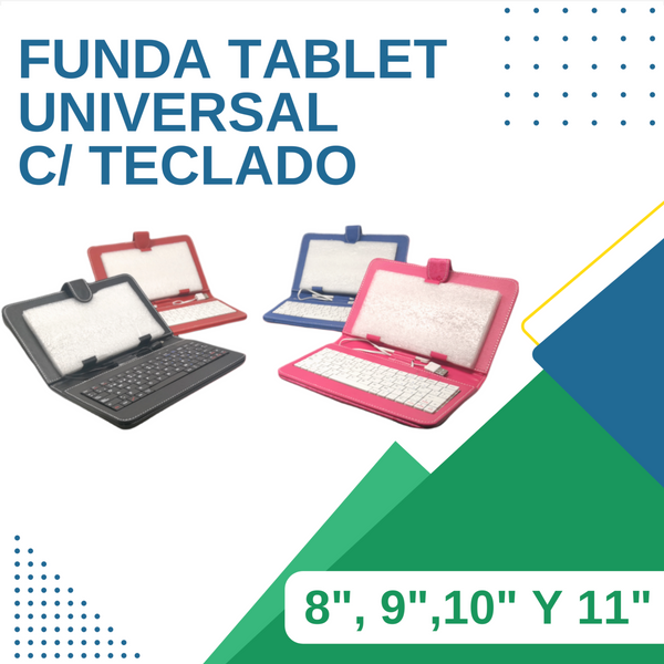 Funda Con Teclado Y Lapiz Para Tablet 10 Shl-48 Universal