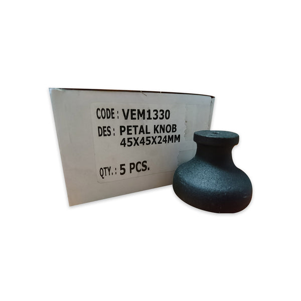 Perilla Metalica Para Cajon De Muebles Modelo Petalos 5 pzas