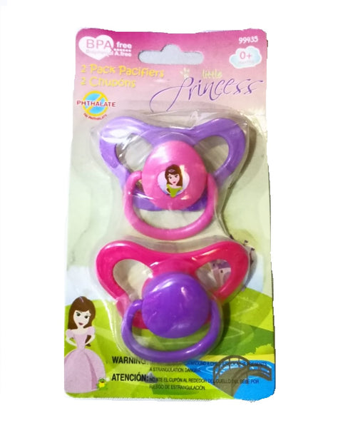 Paquete 2 Chupones Para Bebe Princesa Bpa 0 Meses