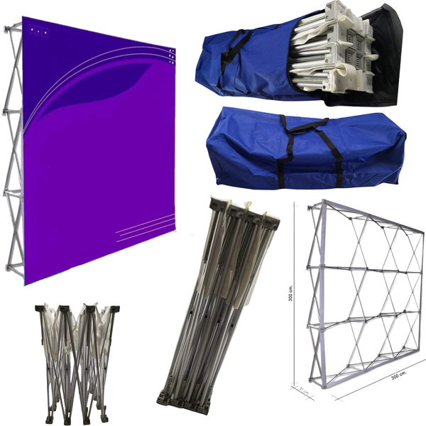 Muro Publicitario velcro 3x3 con tu diseño impreso