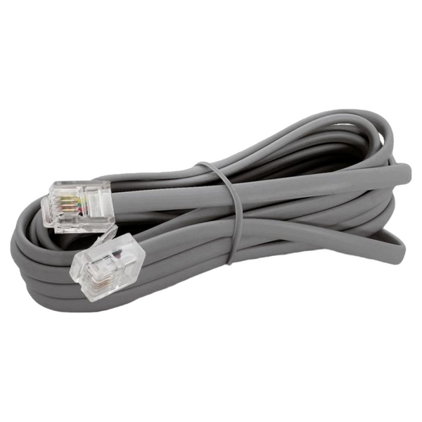 Cable Telefonico Gris 1.8m Paq/50pz