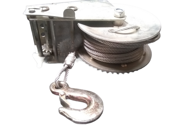 Polea Manual De Metal Con Alambre De Acero Y Gancho De Agarre