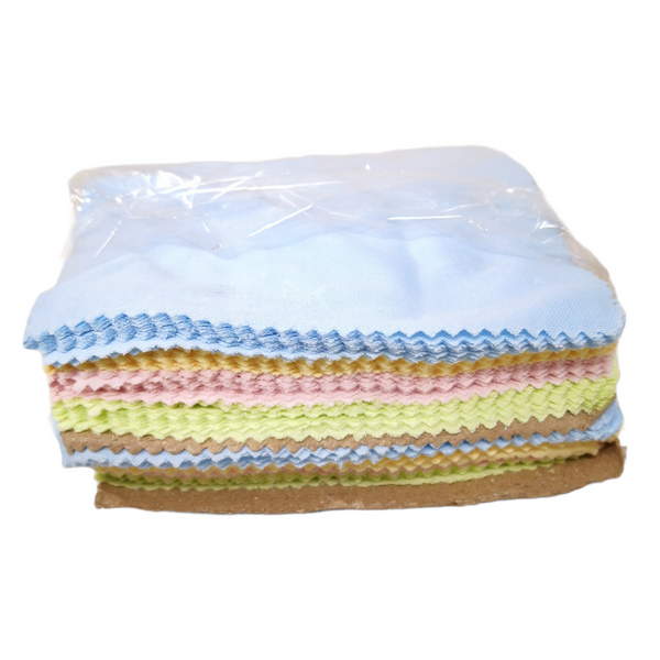 PAÑUELOS PARA LIMPIAR ANTEOJOS MICROFIBRA COLORES PAQ 100 PZ