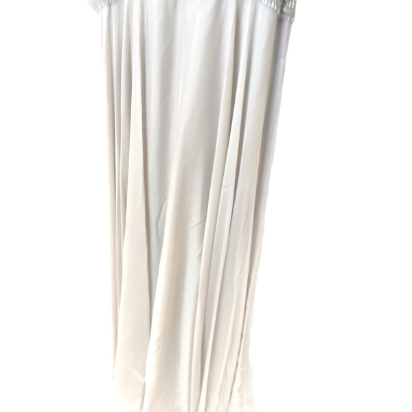 VESTIDO DE FIESTA MARCA TERANI COUTURE TALLA 4 COLOR GRIS