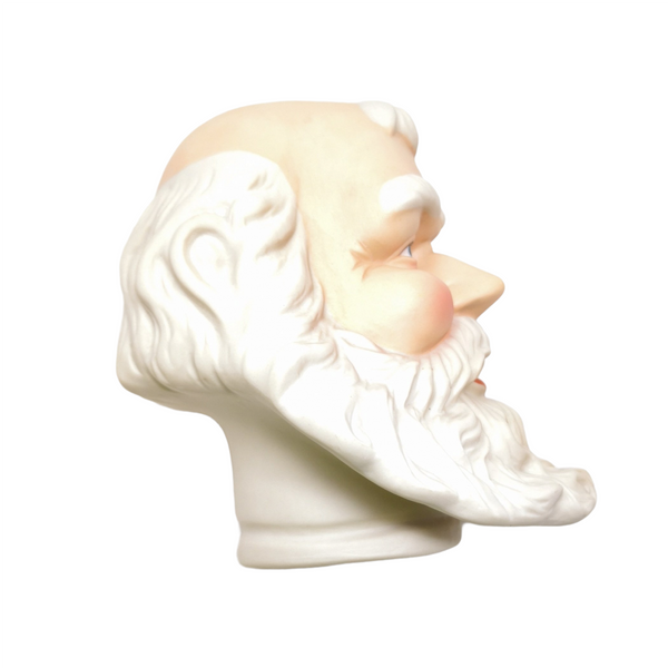 Figura Porcelana Cabeza Santa Claus Navideño