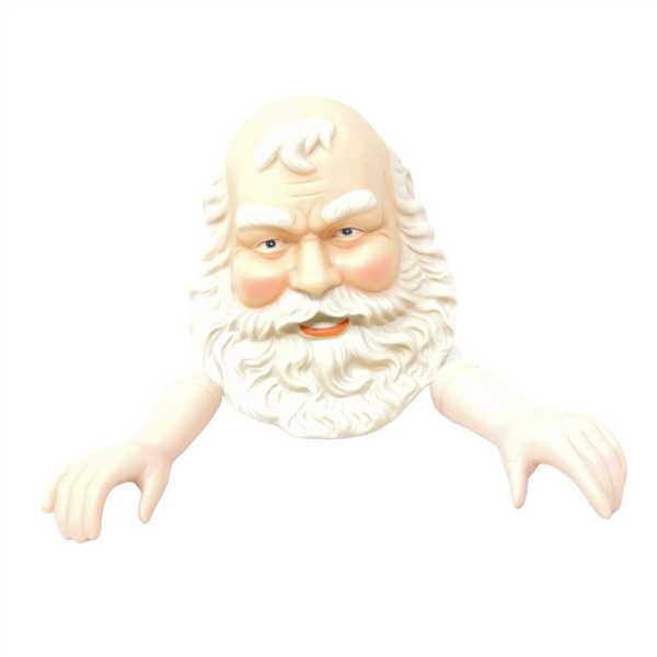 Figura Porcelana Cabeza Santa Claus Navideño