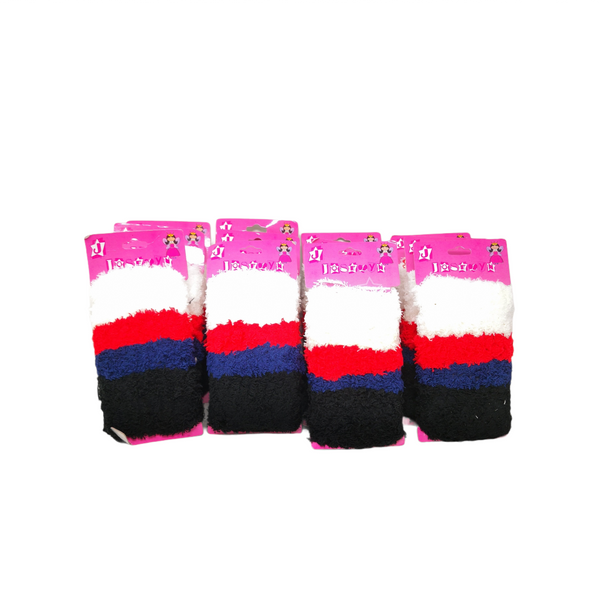 72 DONAS PELUCHE PARA EL CABELLO ACCESORIOS 4X8 CM COLORES