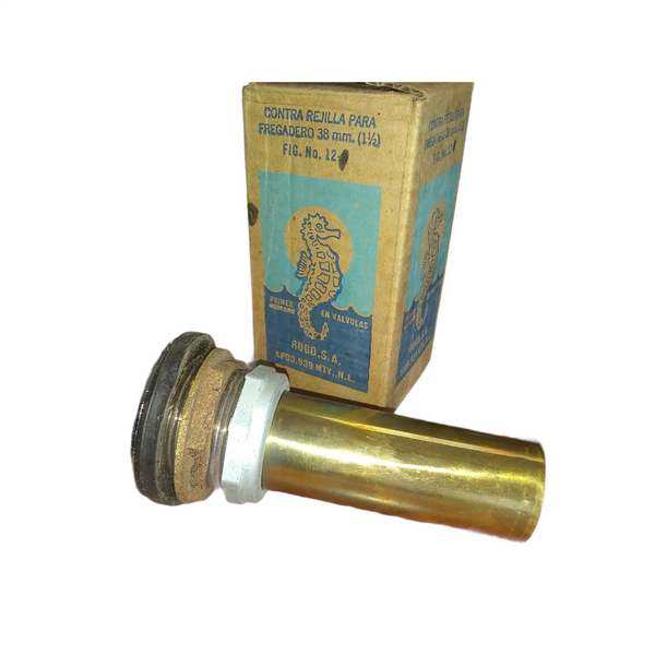 CONTRA REJILLA FREGADERO CESPOL COCINA BRONCE RUGO 38 MM