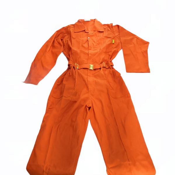 Overol Para Mujer Ropa Trabajo Naranja Mono Seguridad