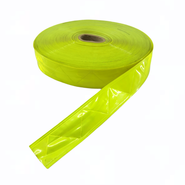 Cinta Plastificada Reflejante Amarilla Fosfo 5 cm X 50 m Rollo