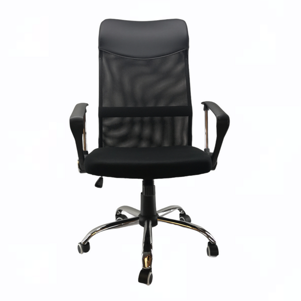 Silla de oficina ejecutiva ergonómica base metálica