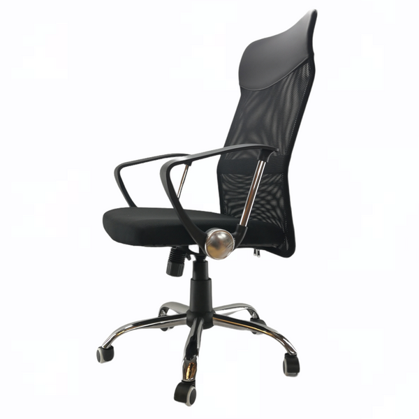 Silla de oficina ejecutiva ergonómica base metálica