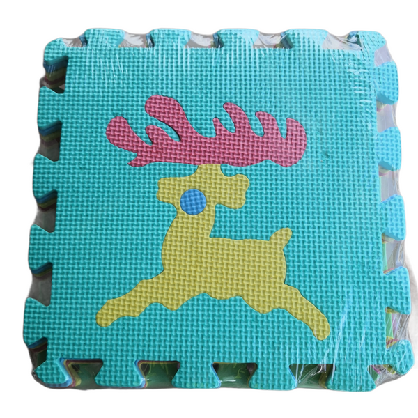 Tapete Foamy Armable 31X31 x .08  Cm Infantil 10 Pza Figuras