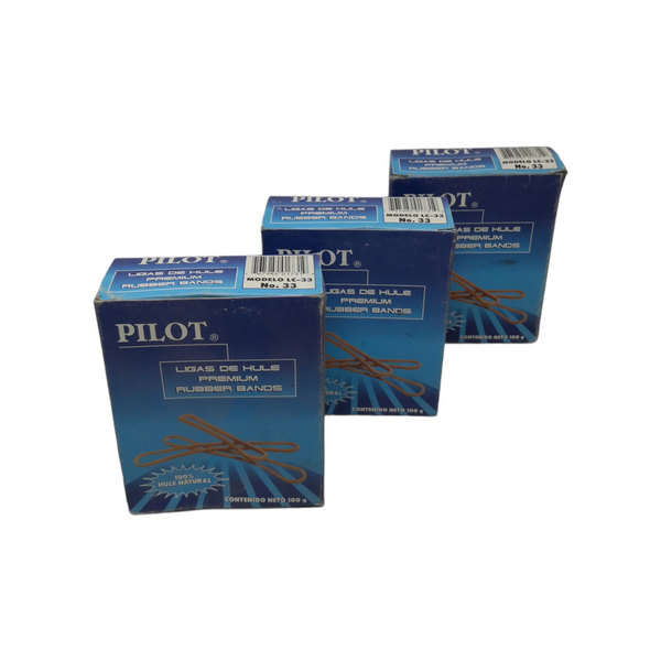Ligas de Hule Lc-33 Pilot Caja 100 Gramos