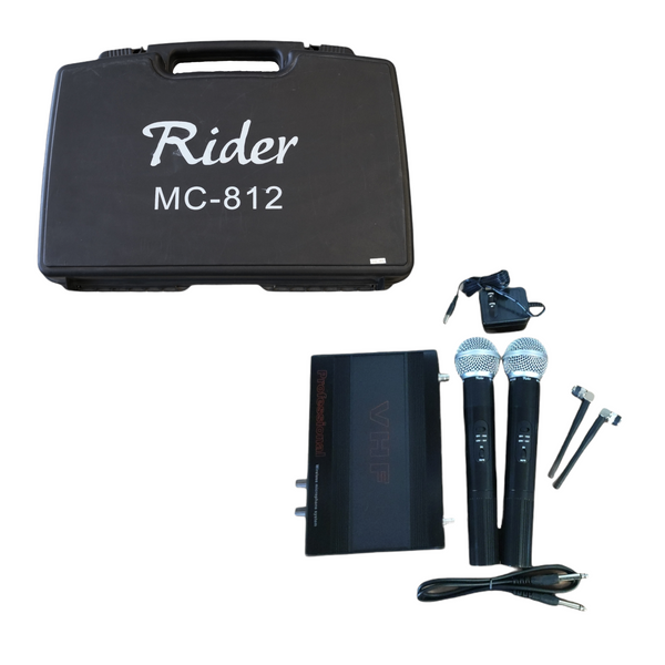 Microfono Profesional Rider Mc-812 Sistema Inalambrico