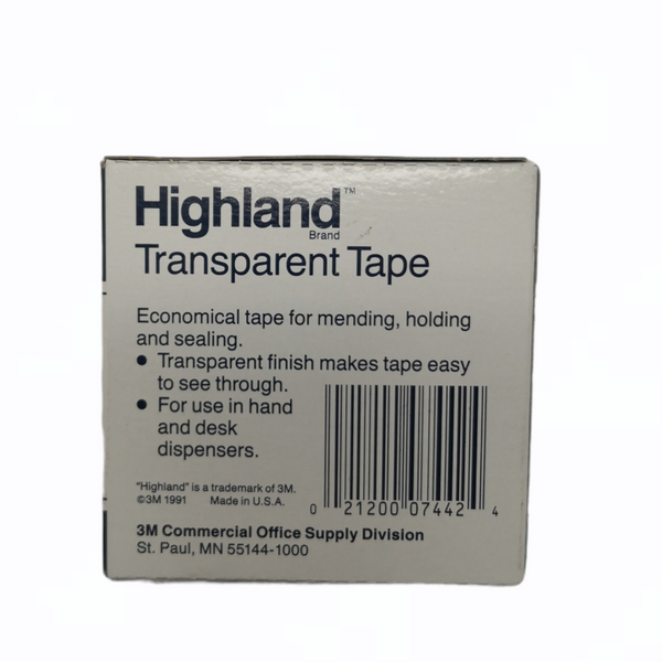 Cinta transparente Highland 5910 12.7mm X 33M pack 2 piezas