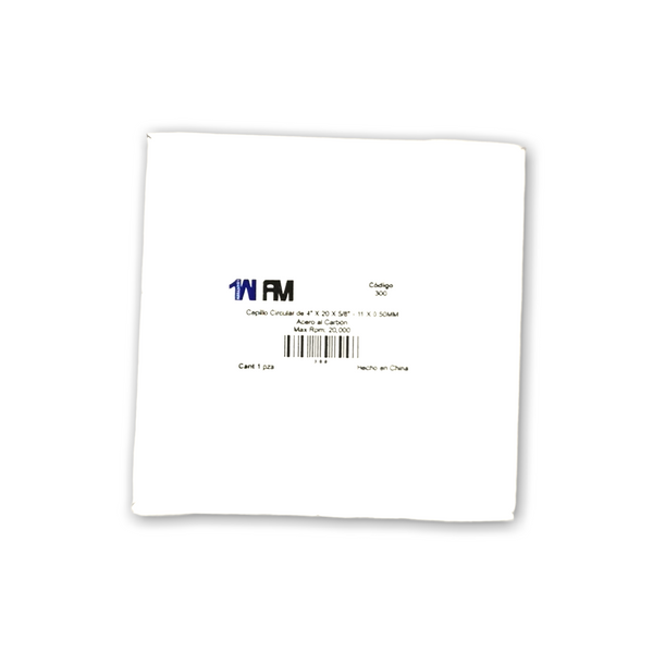 Carda Cepillo Circular  4" X 20 X5/8"-11 X0.50MM para esmerilacero Al carbón