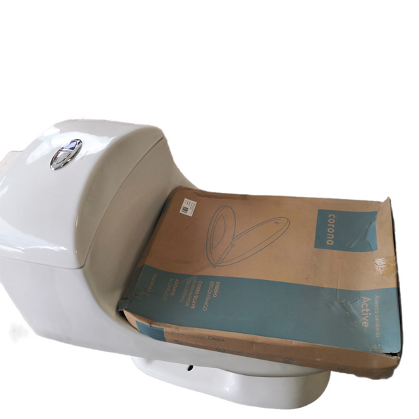 Taza Para Baño One Piece CORONA kit completo con asiento