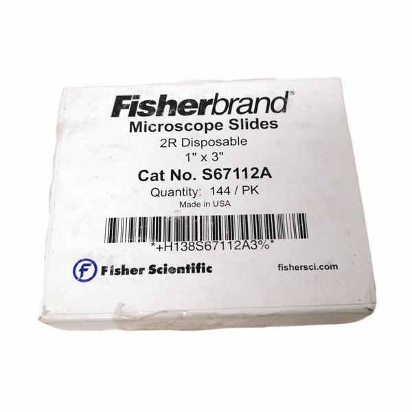 Diapositivas vidrio 1x3” Fisherbrand S67112A microscopio laboratorio