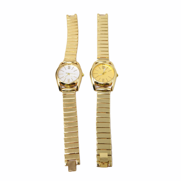 Reloj de pulso dama analógico dorado