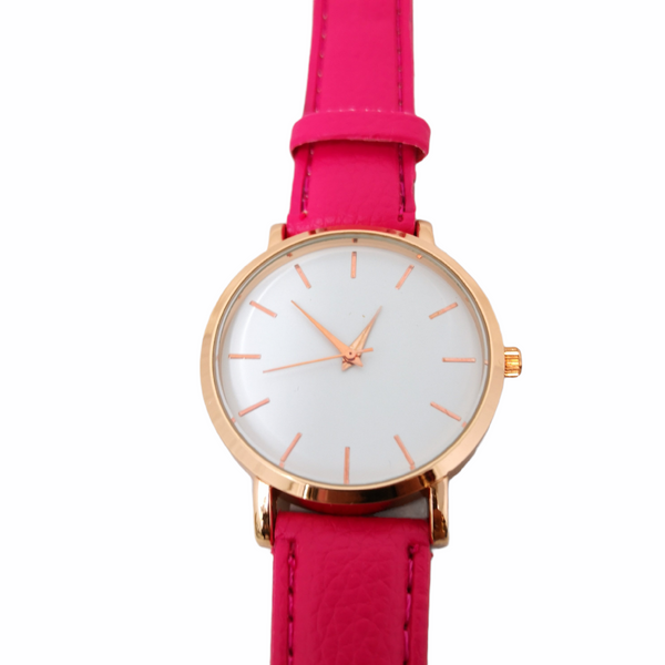 Reloj de pulso dama analógico correa textil colores