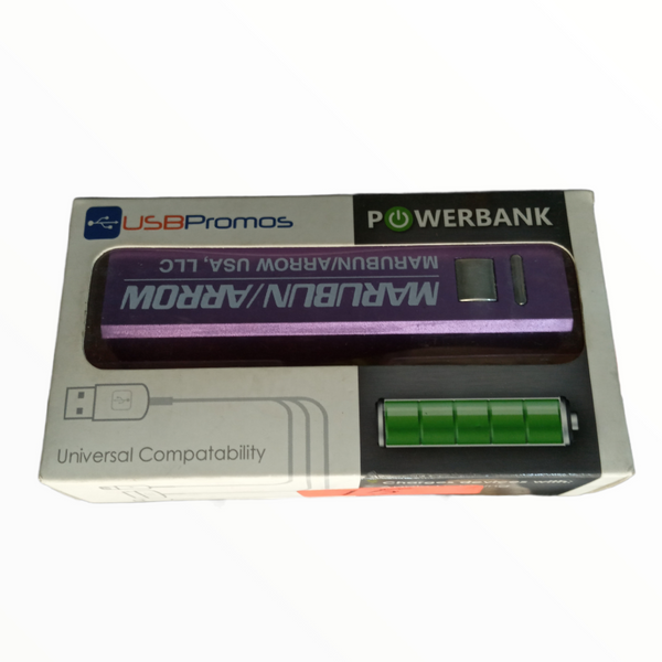 Batería portátil Powerbank con adaptador USB 2600mAh