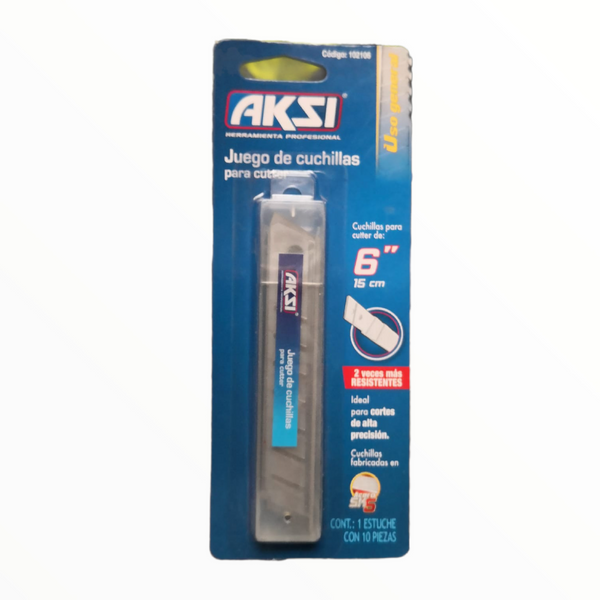 Juego de cuchillas para cúter 6´´ 15 CM Aksi