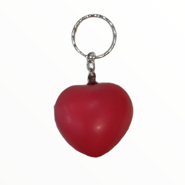 Llavero Forma Corazón Anti Estress 10 PIEZAS esponja mayoreo