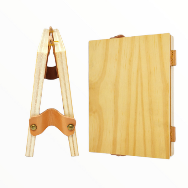 MINI CABALLETE PLEGABLE MADERA 20 cm publicidad banner