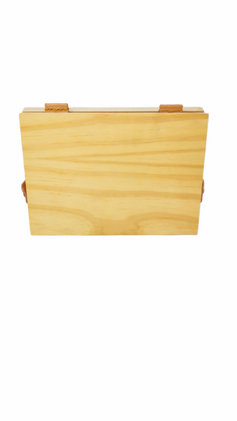 MINI CABALLETE PLEGABLE MADERA 20 cm publicidad banner