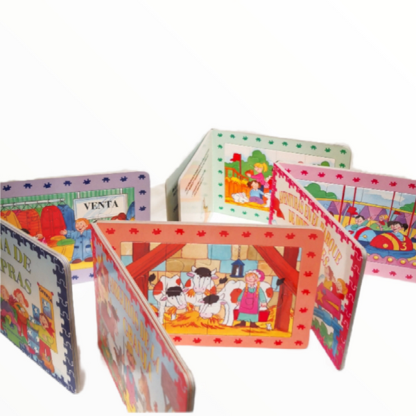 Libro Infantil Rompecabezas 4 Pza Enseñanza Interactiva