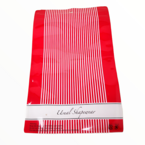 50 bolsas con zip auto sellante color rojo 31x19