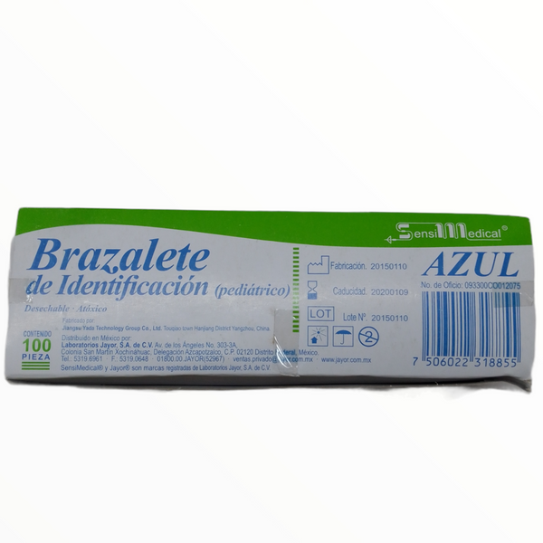 Brazalete De Identificación Niño Y Niña Hospital pack 100pz