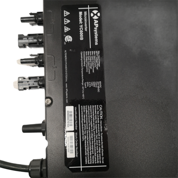 Microinversor APSystems YC600B 548W 120v 2paneles 2f
