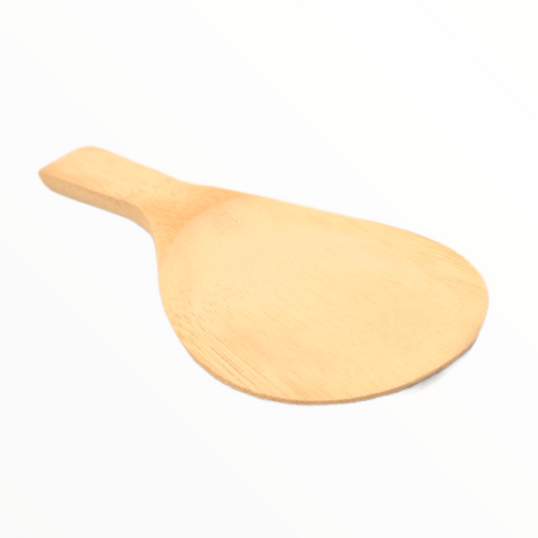 Espatula Pala Madera Natural Bambu Cuchara Cocina Pack 5pz