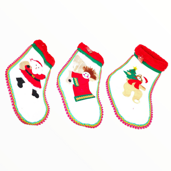 Bota navideña decoración de navidad santa claus 50 cm