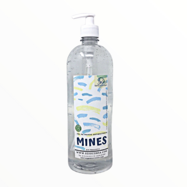 Gel Antibacterial Mines 1 Litro Con Dosificador