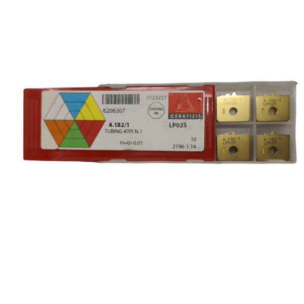 Inserto de carburo Ceratizit LP025 ASC150 pack 10pz