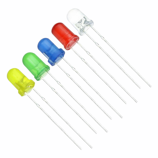 Foco Led 5mm Diodos Colores Bolsa De 100 Pzas.