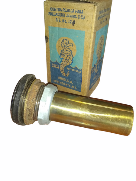 CONTRA REJILLA FREGADERO CESPOL COCINA BRONCE RUGO 38 MM